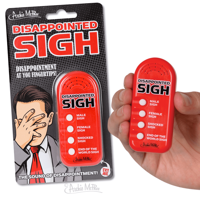 Archie McPhee Disappointed Sigh Electronic Sound Maker Gag and