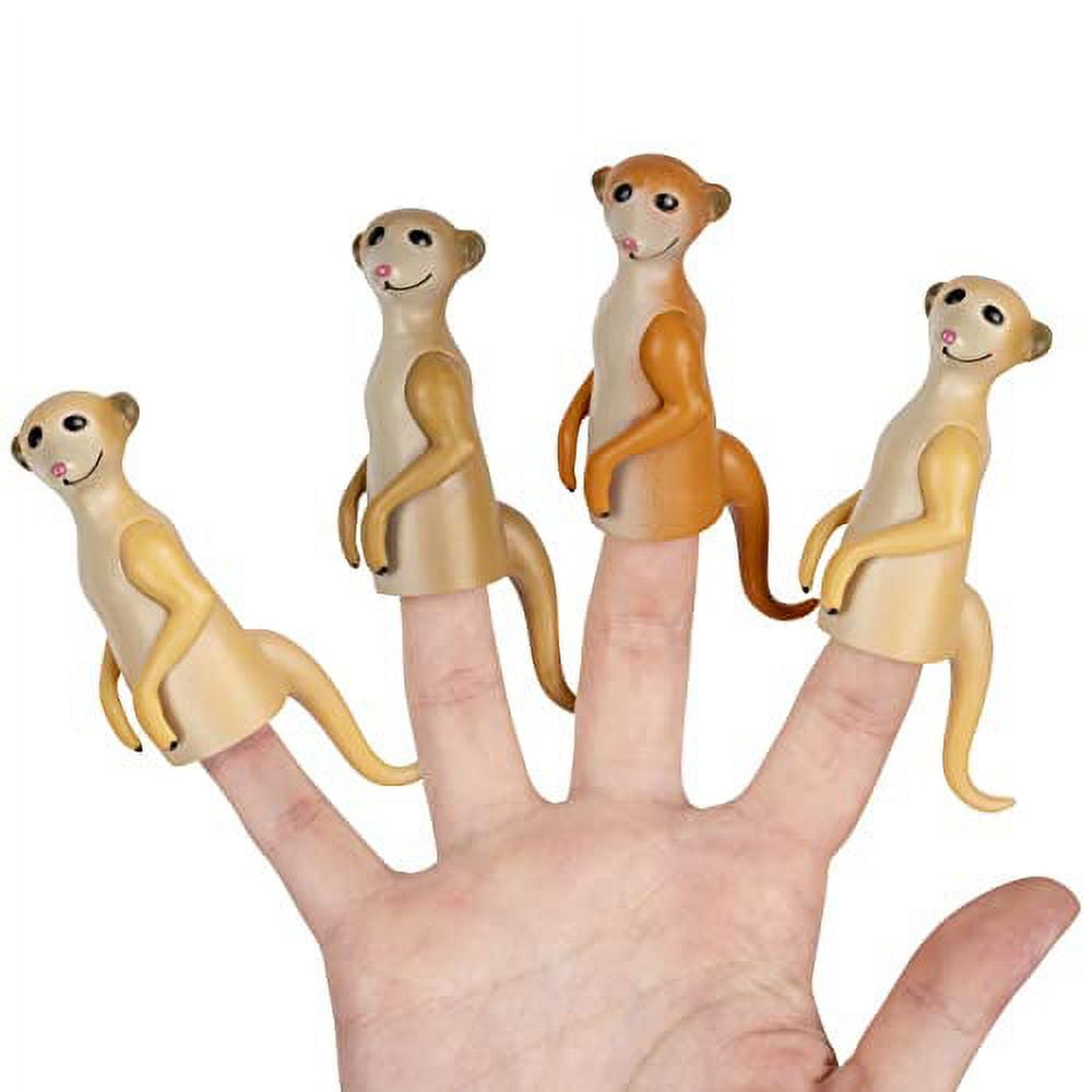Archie McPhee Soft Vinyl Finger Meerkats Finger Puppets - Walmart.com