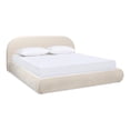 thumbnail image 1 of Jennifer Taylor Home Archie Puffy Grounded Upholstered Platform Bed Oatmeal Light Beige Chenille, 1 of 9