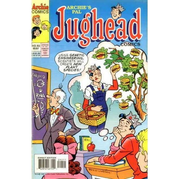 Archie's Pal Jughead Comics #92 VF ; Archie Comic Book