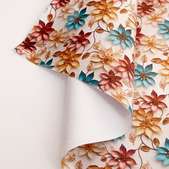 Archies Floral Embossed Pattern Wrapping Sheet, 5 sheets of 19.5x27.5 Inches.