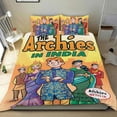 thumbnail image 1 of The Archies-themed Bed Sheet Set Three Piece Set Comfortable And Skin Friendly Unique Design Home Decor Gifts For Family Friends fans36x75Inches（90cm*190cm）, 1 of 6