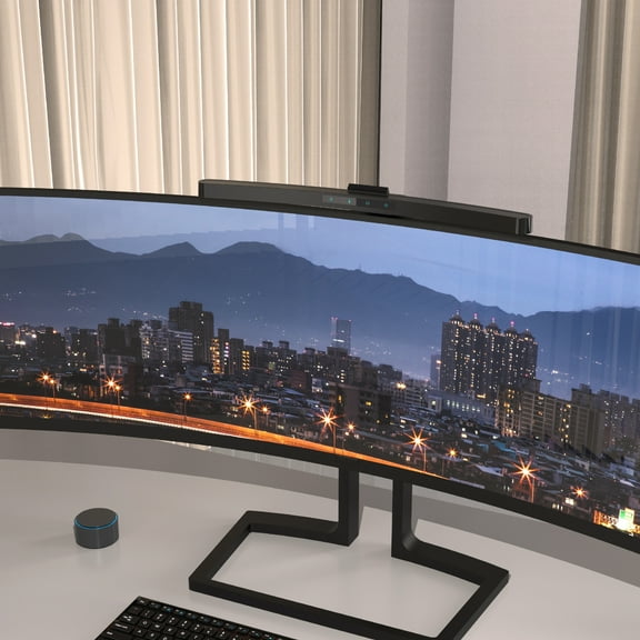 Archilight ScreenGlow Pro 17.72' Curved Monitor Lamp: Modern, 3000K~6500K CCT Adjustable, Dimmable, 5W LED, Eye Protection, Space Saving, Includes Mini Remote & USB C Cable, for Laptop, Keyboard