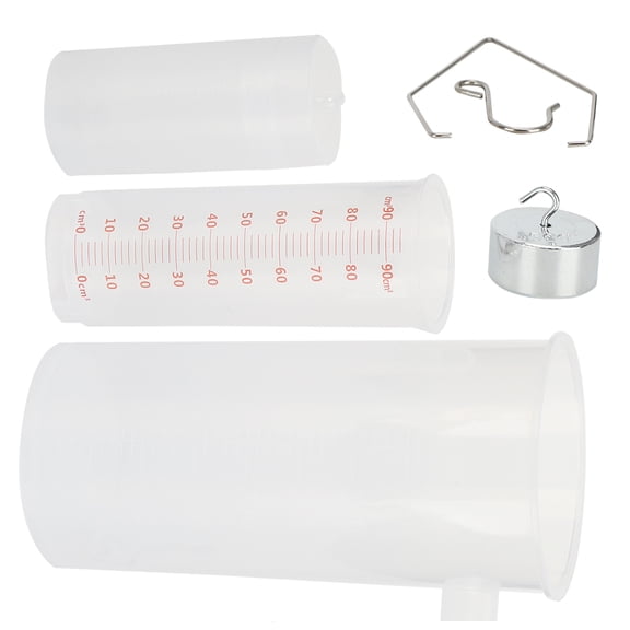 Archimedes Principle Overflow Cup and Measuring Tube Physics Experiment Kit, Middle School Science Demonstration Lab Equipment (6.3 x 3.54 x 3.15 inches / 16.0 x 9.0 x 8.0 cm)