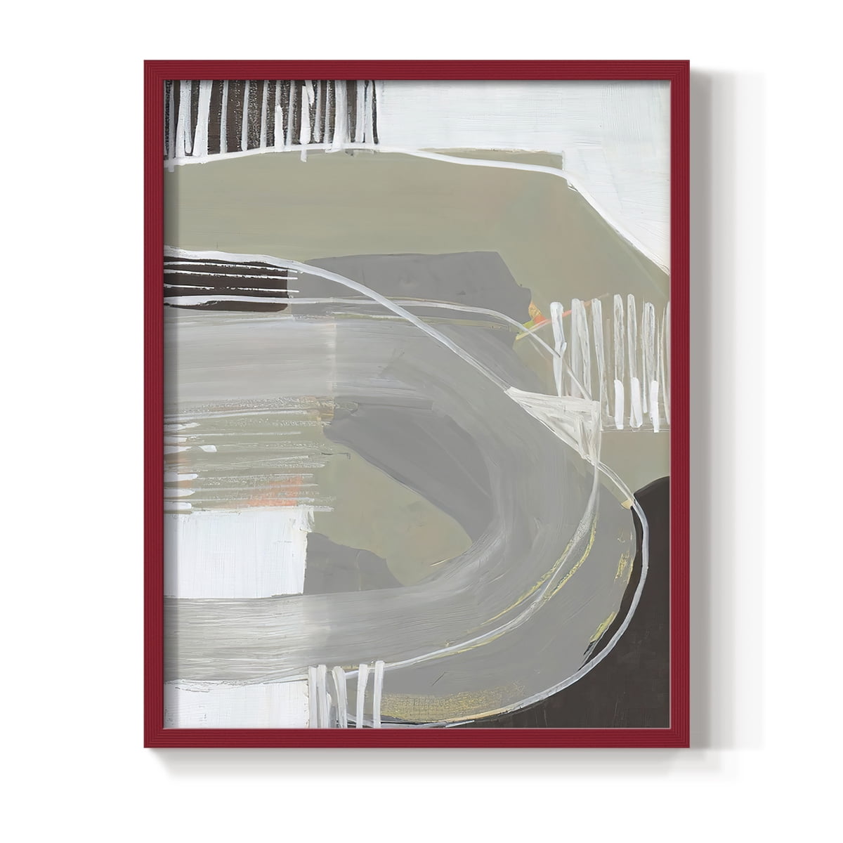 Arching Neutrals I in Paper Solid Wood 11 x 14 Framed Print