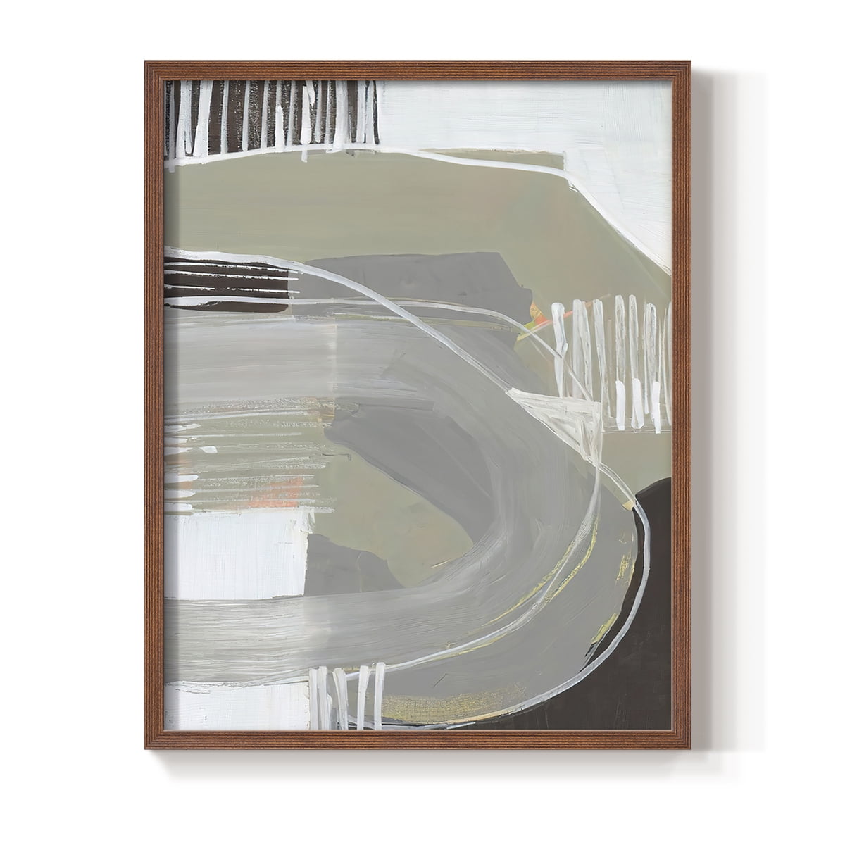 Arching Neutrals I in Paper Solid Wood 8 x 10 Framed Print