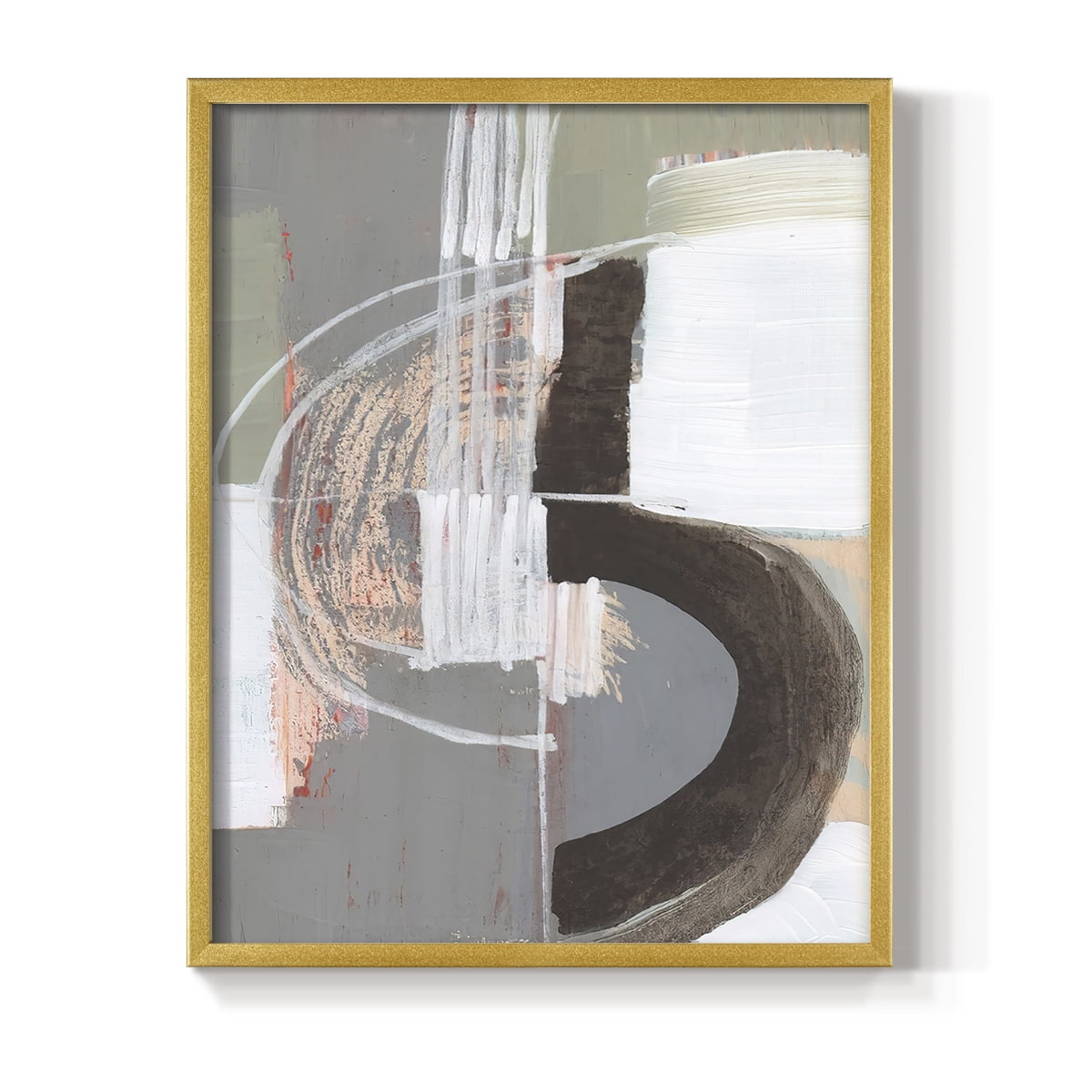 Arching Neutrals III in Paper Solid Wood 11 x 14 Framed Print