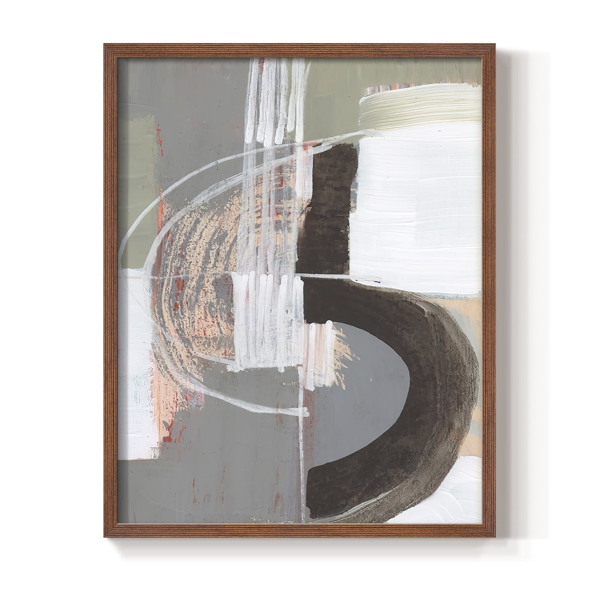 Arching Neutrals III in Paper Solid Wood 11 x 14 Framed Print