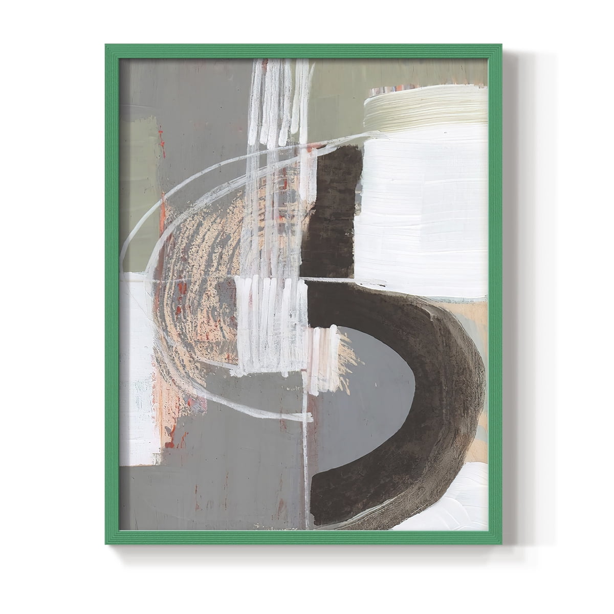 Arching Neutrals III in Paper Solid Wood 11 x 14 Framed Print