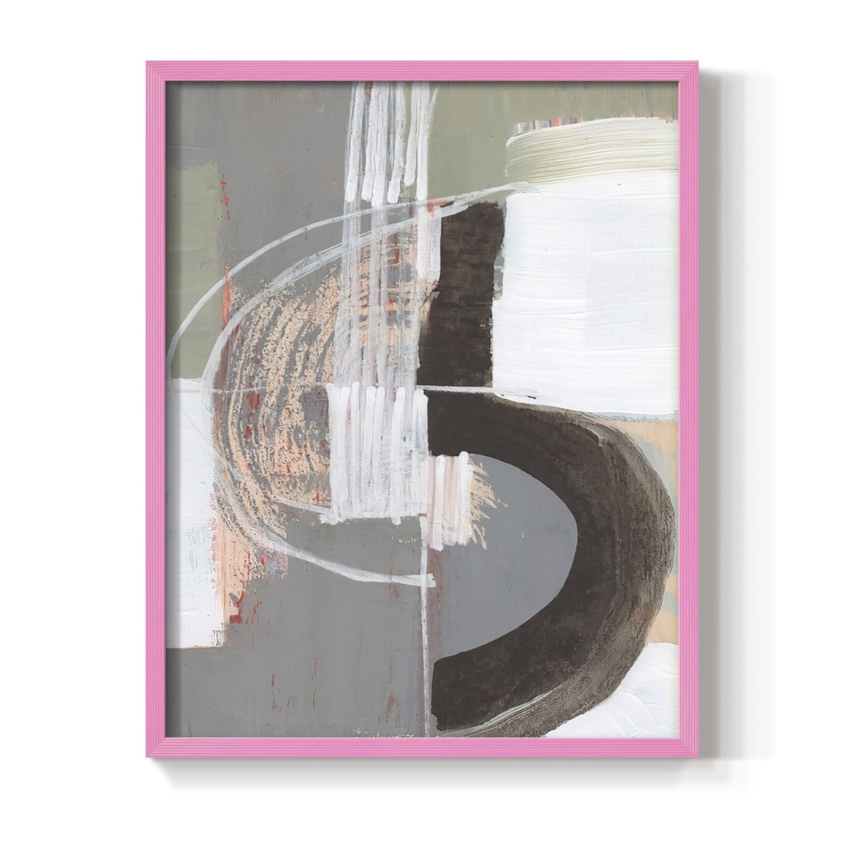 Arching Neutrals III in Paper Solid Wood 11 x 14 Framed Print