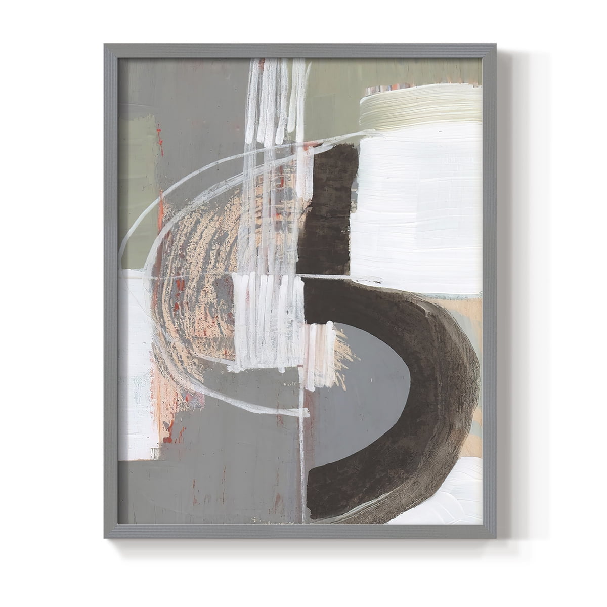Arching Neutrals III in Paper Solid Wood 16 x 20 Framed Print