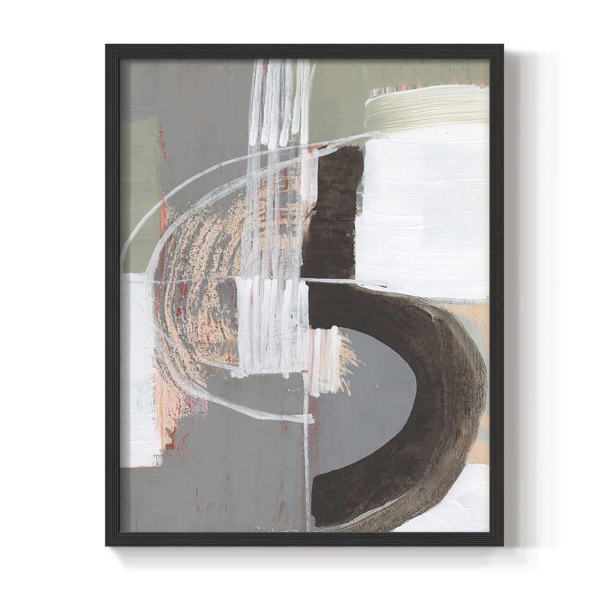 Arching Neutrals III in Paper Solid Wood 22 x 28 Framed Print
