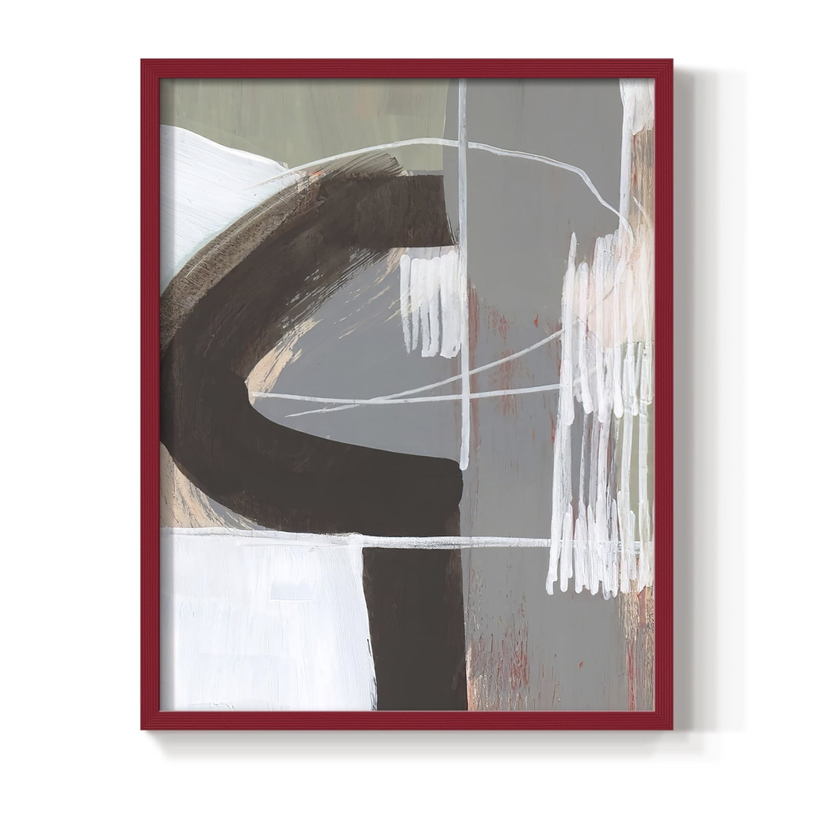 Arching Neutrals IV in Paper Solid Wood 8 x 10 Framed Print