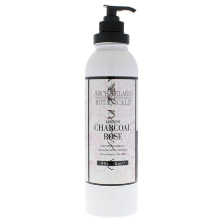 Archipelago Botanicals Body Lotion - Charcoal Rose , 18 oz Lotion