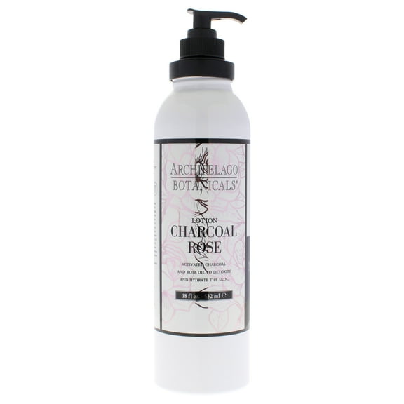 Archipelago Botanicals Body Lotion - Charcoal Rose , 18 oz Lotion