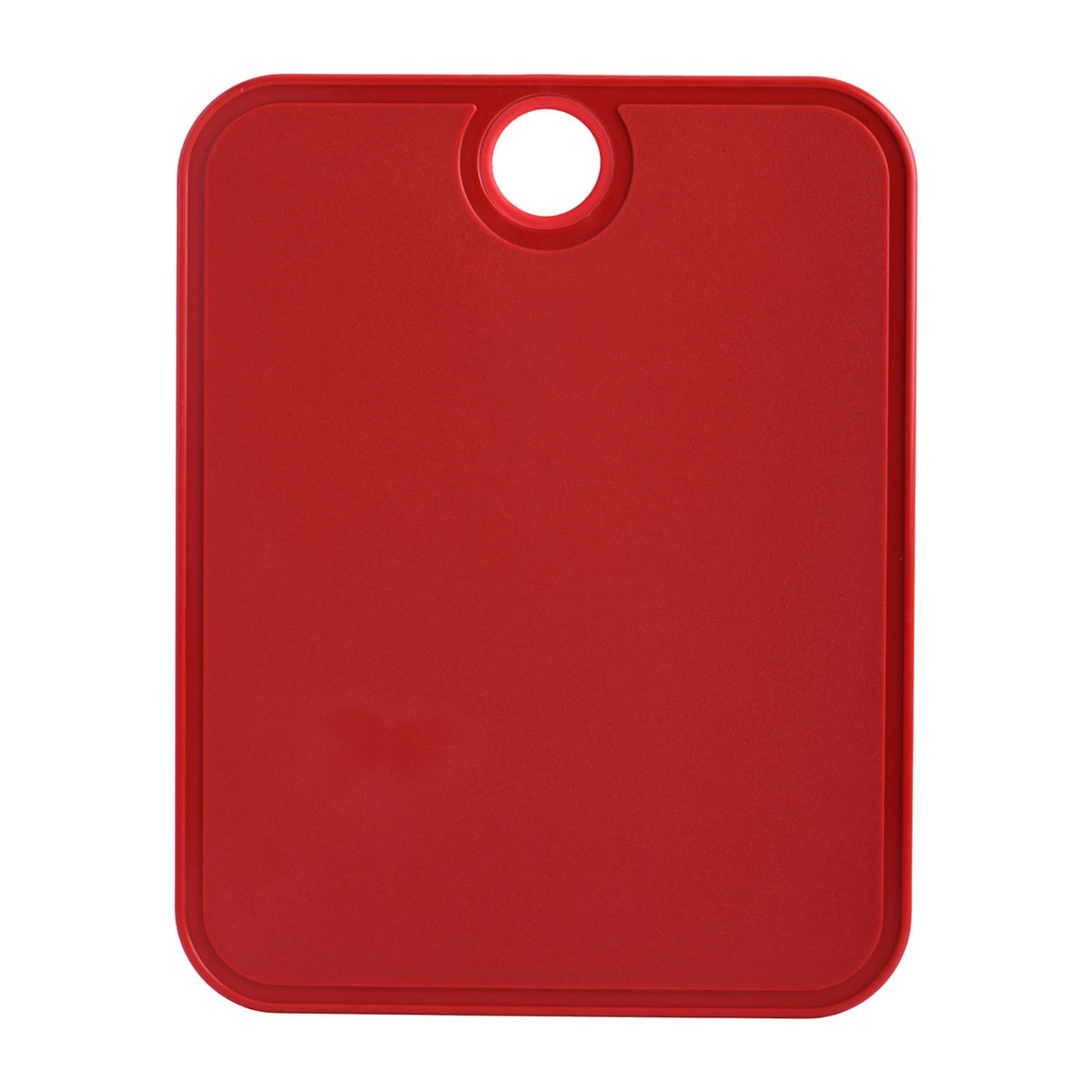 Architec 14" x 11" Gripper NonSlip Poly Cutting Board, Red