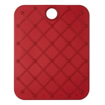Architec 14" x 11" Gripper Non-Slip Poly Cutting Board, Red