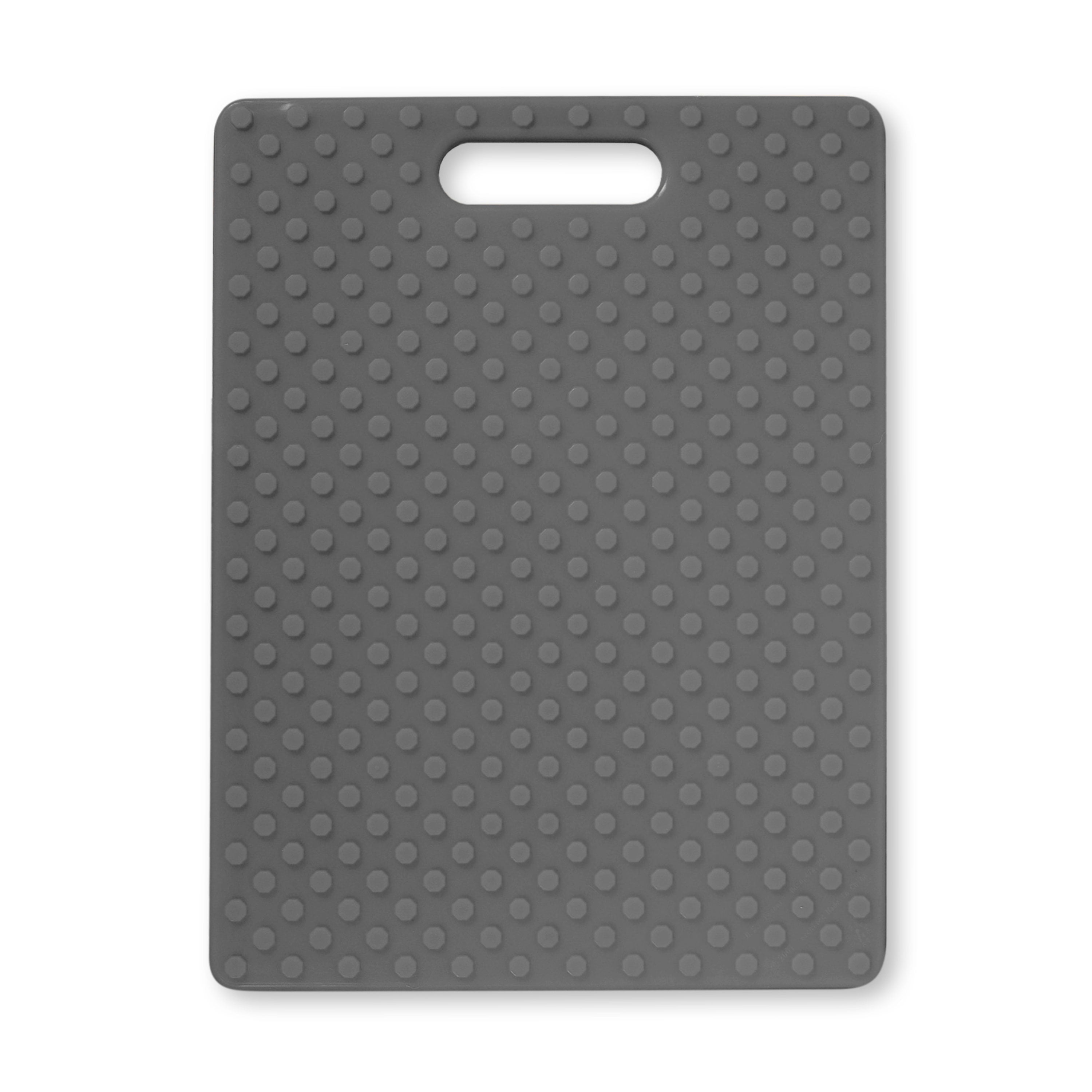 Gray Rectangular Plastic Dishwasher Safe Cutting Board