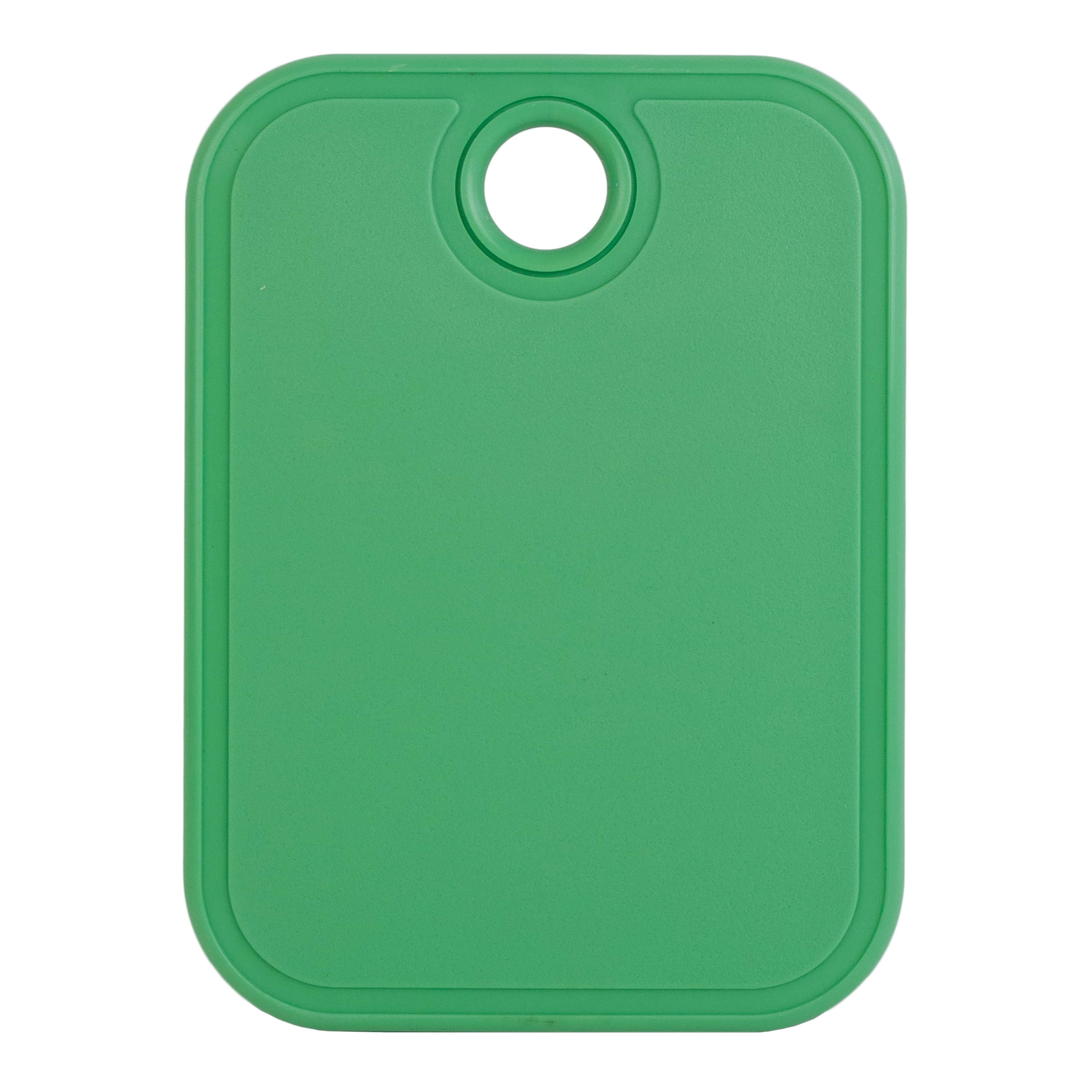 Green Rectangular Plastic Non-Slip Cutting Board