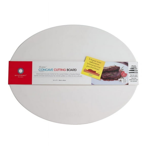 Architec Gripper Polypropylene Concave Carving Board, 17 X 13 Inch