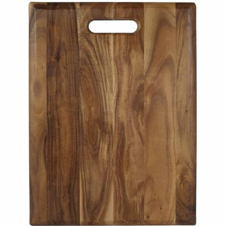 Architec Gripperwood Acacia Cutting Board, Non-Slip Gripper Feet, 12" by 16"