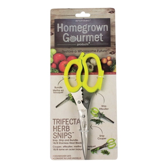 Architec Homegrown Gourmet 5914570 Stainless Steel Twin Blade Herb Snips