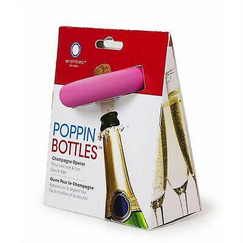 Architec Poppin Bottles Champagne Bottle Opener Pink