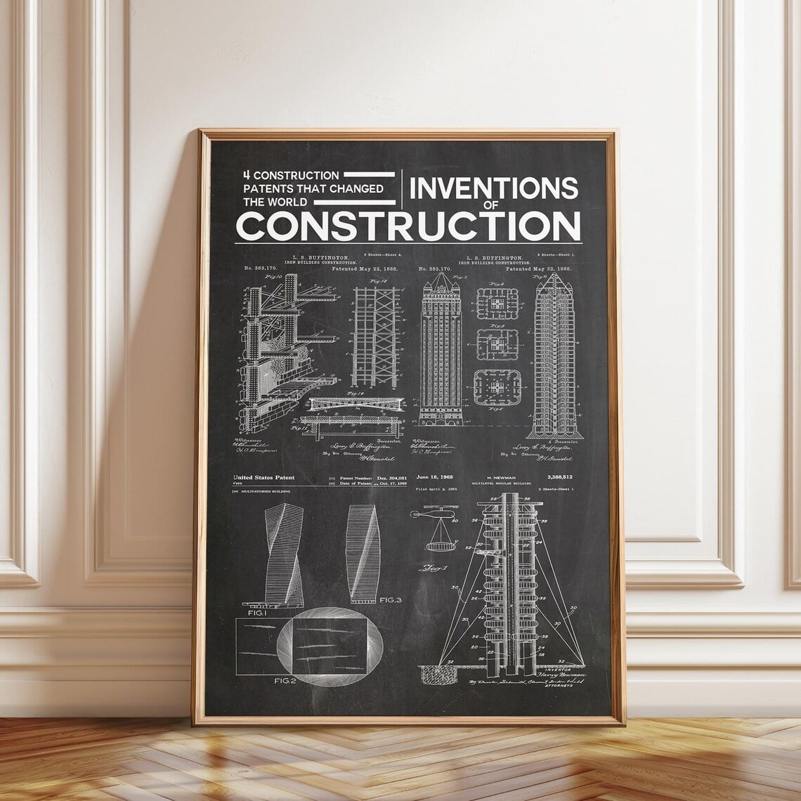 Essential Patent Architect Blueprint Patent Poster, Poster Only - Walmart.com