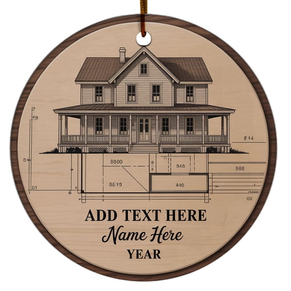 Architect Ceramic Christmas Ornament 2025, Architectural Xmas Gift for Architect Ever, Custom Name Text & Santa's Favorite, Architecture Christmas Ornament