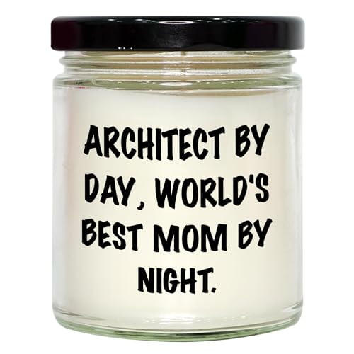 Architect Gifts for Her from Mom, Funny 9oz Vanilla Soy Candle for Graduation