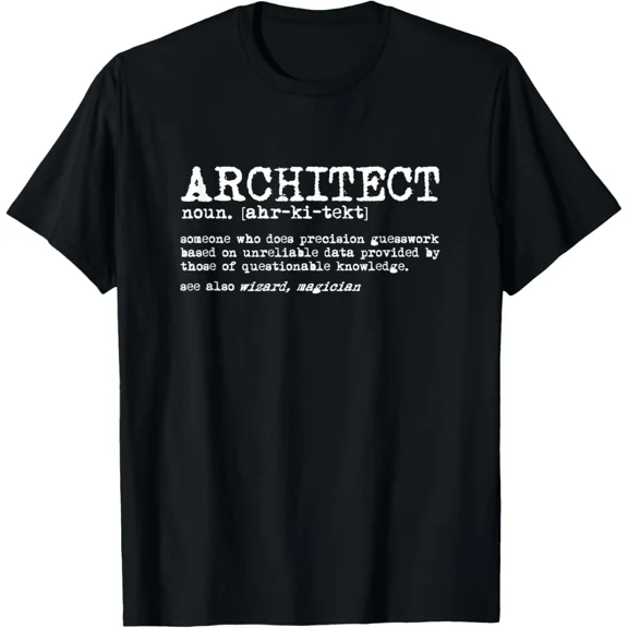 Architect Meaning Career Line Clever Workplace Identity Unisex T-Shirt, up to size 5XL