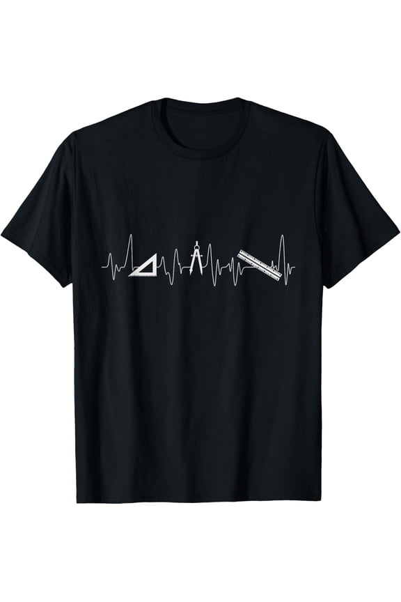 Architect T Shirt Architecture Tool Heartbeat Pulse T-Shirt
