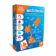 FoxMind Games Architecto Spatial Logic and Dexterity Game, Smart Fun with Structures, 50 Smart Puzzles to Work Through, 6 Levels of Complexity, Develops STEM Skills, 1+ Players, For Ages 7 and up
