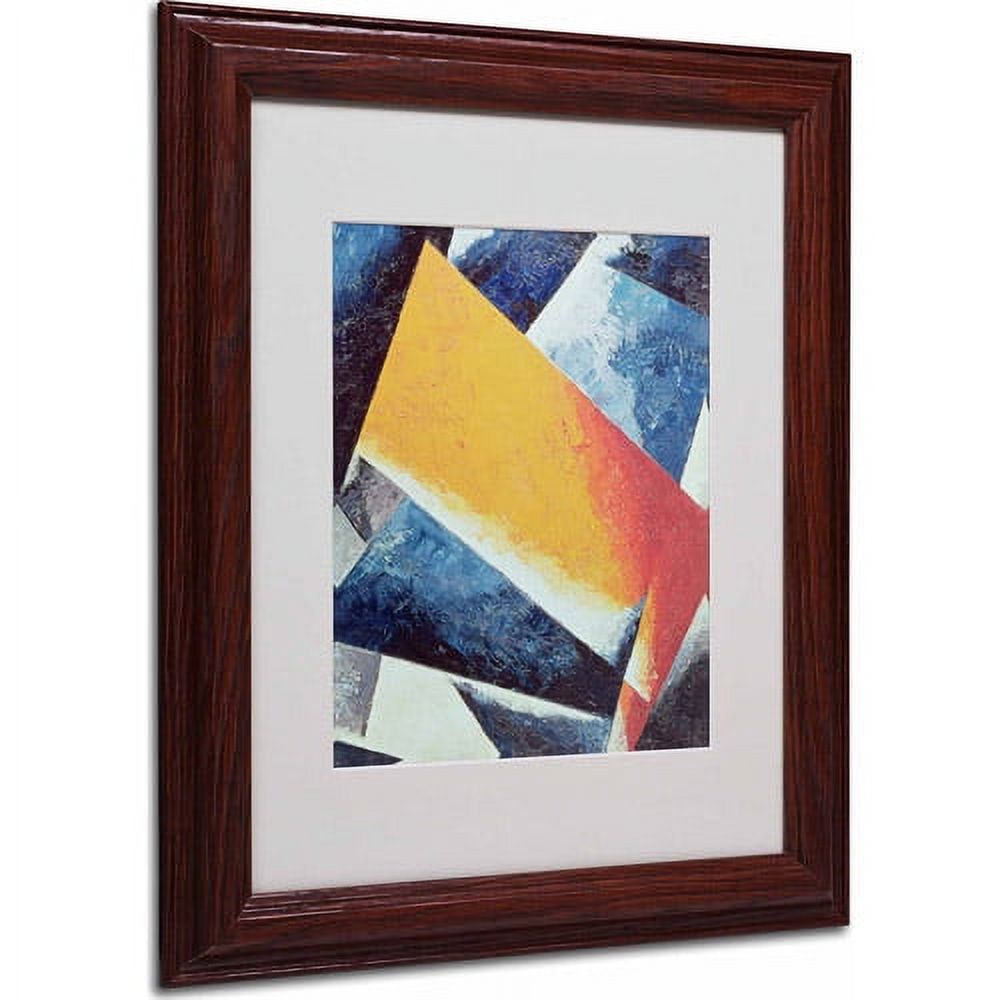 "Architectonic Composition" Matted Framed Art by Lyubov Popova, Wood Frame