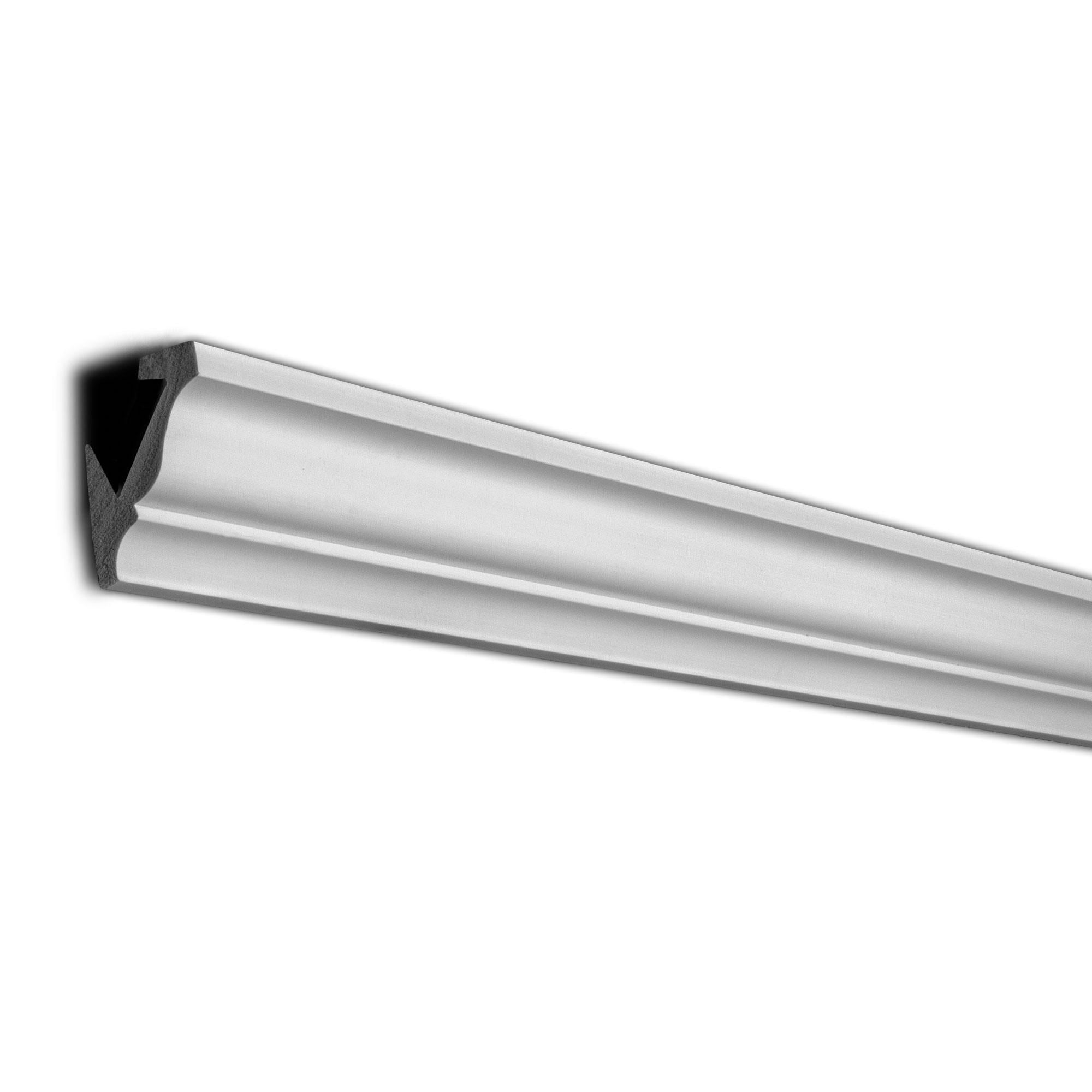 White Peel and Stick Crown Molding, 8 Feet, 14 Pack