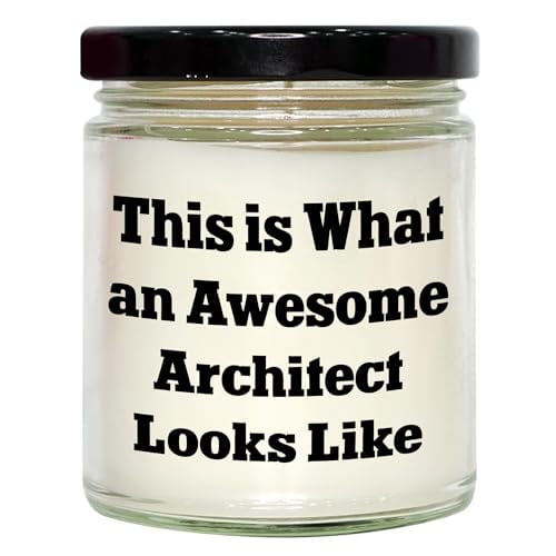 Architects Rock Gift for Graduation 9oz Vanilla Soy Candle Quote