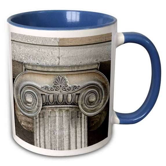 3drose, Architectural Details, Louisville, Kentucky - Us18 Aje0347 - Adam Jones, 11oz Two-tone Blue Mug