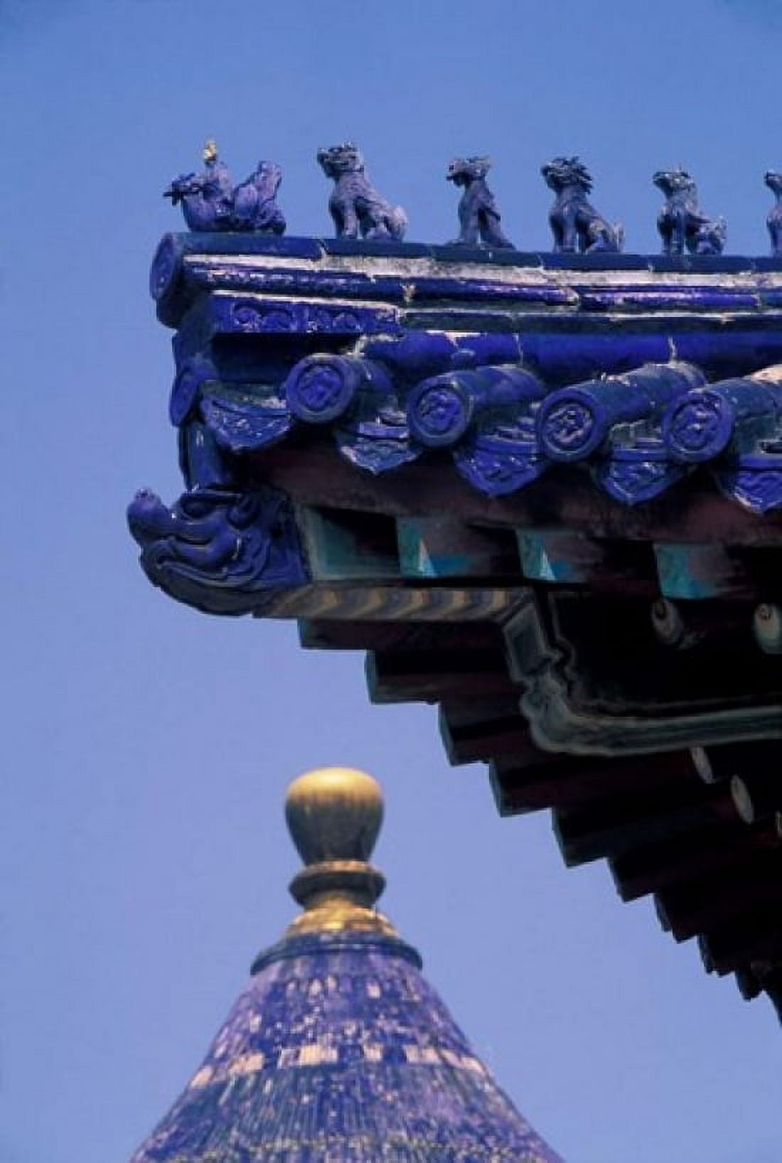 Architectural Details of Temple of Heaven Beijing China Canvas Art - Keren Su DanitaDelimont (12 x 17)