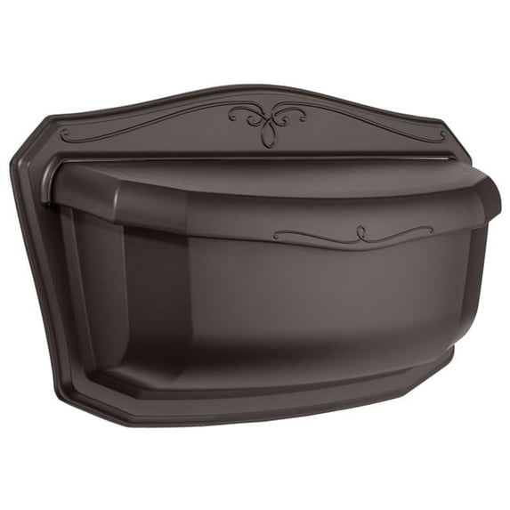 Architectural Mailboxes 2541RZ-10 Villa Wall Mount Mailbox - Rubbed Bronze - Small
