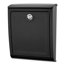 Sienna Black Wall Mount Locking Mailbox Sienna Black Wall Mount Locking Mailbox