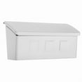 thumbnail image 1 of Architectural Mailboxes Wayland Contemporary Galvanized Steel Wall Mount White Mailbox, 1 of 6