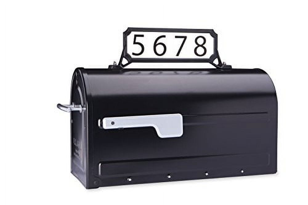 Manhattan Black Reflective Double-Sided Address Plaque Kit