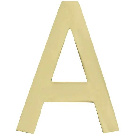 Architectural Mailboxes 3582-A 4" Tall Solid Brass House Letter - Brass