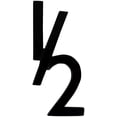 thumbnail image 1 of Architectural Mailboxes 3582-Half 4" Tall Solid Brass House Number - Black, 1 of 7