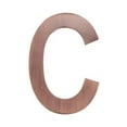 thumbnail image 1 of Architectural Mailboxes 3582AC-C 4 in. Brass Floating House Letter C, Antique Copper, 1 of 1
