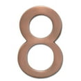 thumbnail image 1 of Architectural Mailboxes 3582AC Number 8 Solid Cast Brass 4 inch Floating House Number Antique Copper ''8'', 1 of 2