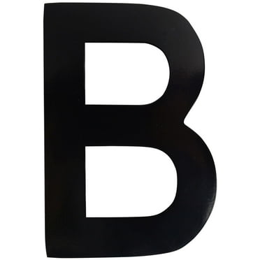 Architectural Mailboxes 3582B-B 4 in. Brass Floating House Letter B, Black