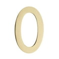 thumbnail image 1 of Architectural Mailboxes 3582PB-0 Floating House Number 0, Polished Brass - 4 in., 1 of 10