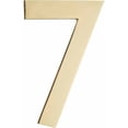 thumbnail image 1 of Architectural Mailboxes 3582PB-7 Floating House Number 7, Polished Brass - 4 in., 1 of 10