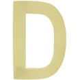 thumbnail image 1 of Architectural Mailboxes 3582PB-D 4 in. Brass Floating House Letter D, Polished Brass, 1 of 7